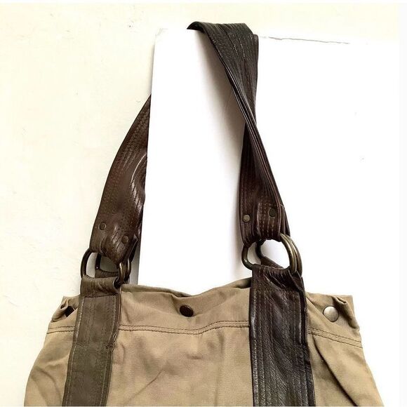 Mike & Chris Vintage Large Shoulder Hobo Bag/Workbag. Two snap side pockets tote - Picture 3 of 13